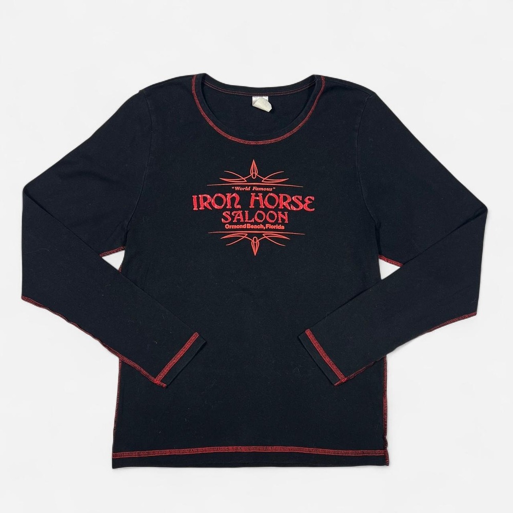 Vintage‎ 90s/2000s Iron Horse Saloon Cotton Long Sleeve